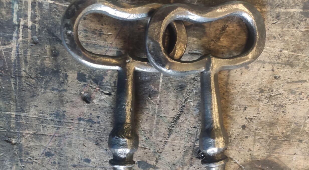 Kovaný klíč ke kostelu